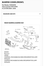 Lexus GX 550 Bumper Cover (Front). OVERTRAIL, PACKAGE - 5210160310  Lexus, Wesley Chapel FL.png