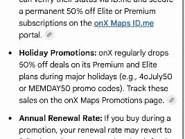 *** OnX - Off-Road Map App - 50% off between July 4 - 12th, 2026 ***