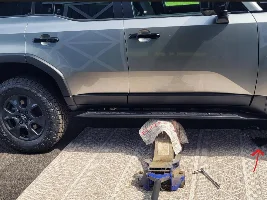 Removing factory running boards