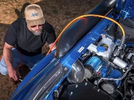 Mounting a compressor under the hood