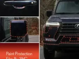 GX550 Paint Protective Film, Hood, Fender, Mirrors, Door Cups PT907-60241. OEM precut to fit 3M kit.