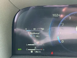 Multi-information display trip vs total average