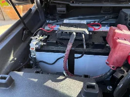 Mounting a compressor under the hood