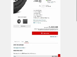OT tire thread depth