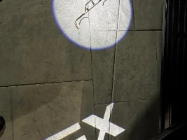 Door emblem projection lights