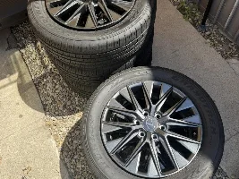 GX 550 Premium Wheels, Los Angeles CA - Set of 5x, >500 Miles - OEM Factory Wheels 20” Rims 265/55/R20 Dunlop Grand Trek PT5A