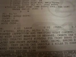 Squealing Brakes 550 Overtrail