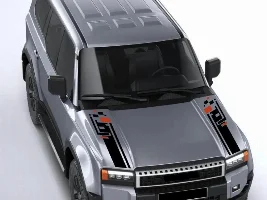 Aftermarket hood / bonnet graphics for LC250 & Lexus GX 550