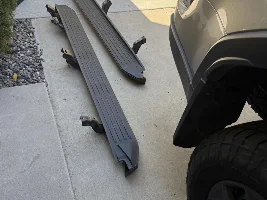 Preparing for adventure… but storing for future convenience - the OEM rock rail / running board swap option.
