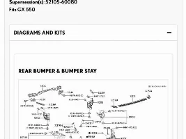 ISO: BUMPER SUB-ASSEMBLY, REAR CENTER Part# 5210560080