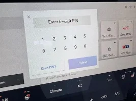 Pin number prompt