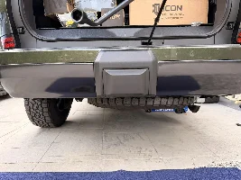 Has anyone fit a 35" spare tire under the GX550?