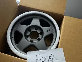 Stealth Custom Series SCS F5 wheels, matte gunmetal, 17x8.5 and SCS Spline lugs