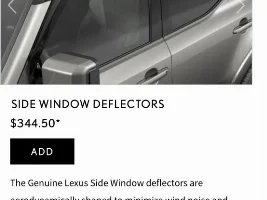Side Window Visor/ wind deflector Question