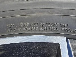 OEM tire load question