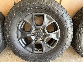 Phoenix, Arizona area for sale: 5 Overtrail wheels & tires, stock Overtrail rock sliders, ROAM 83L Case