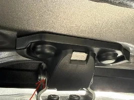 Hatch and door hinge covers - More plastic makes for better aesthetics, and less frequent lubrication