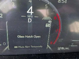 Drive with back window open?