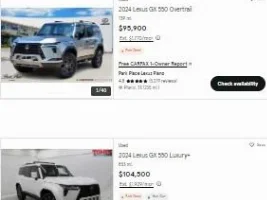 Prices on Used GX550's