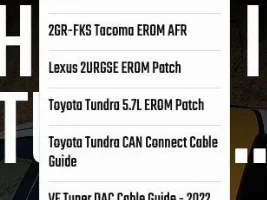 VF Tuner ECU/TCU Tuning for the GX550