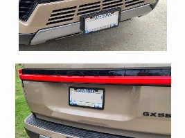 Matte black Lexus license plate