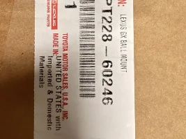 Lexus GX Ball Mount text photo?