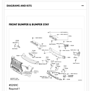 Lexus GX 550 Bumper Cover (Front). OVERTRAIL, PACKAGE - 5210160310  Lexus, Wesley Chapel FL.png
