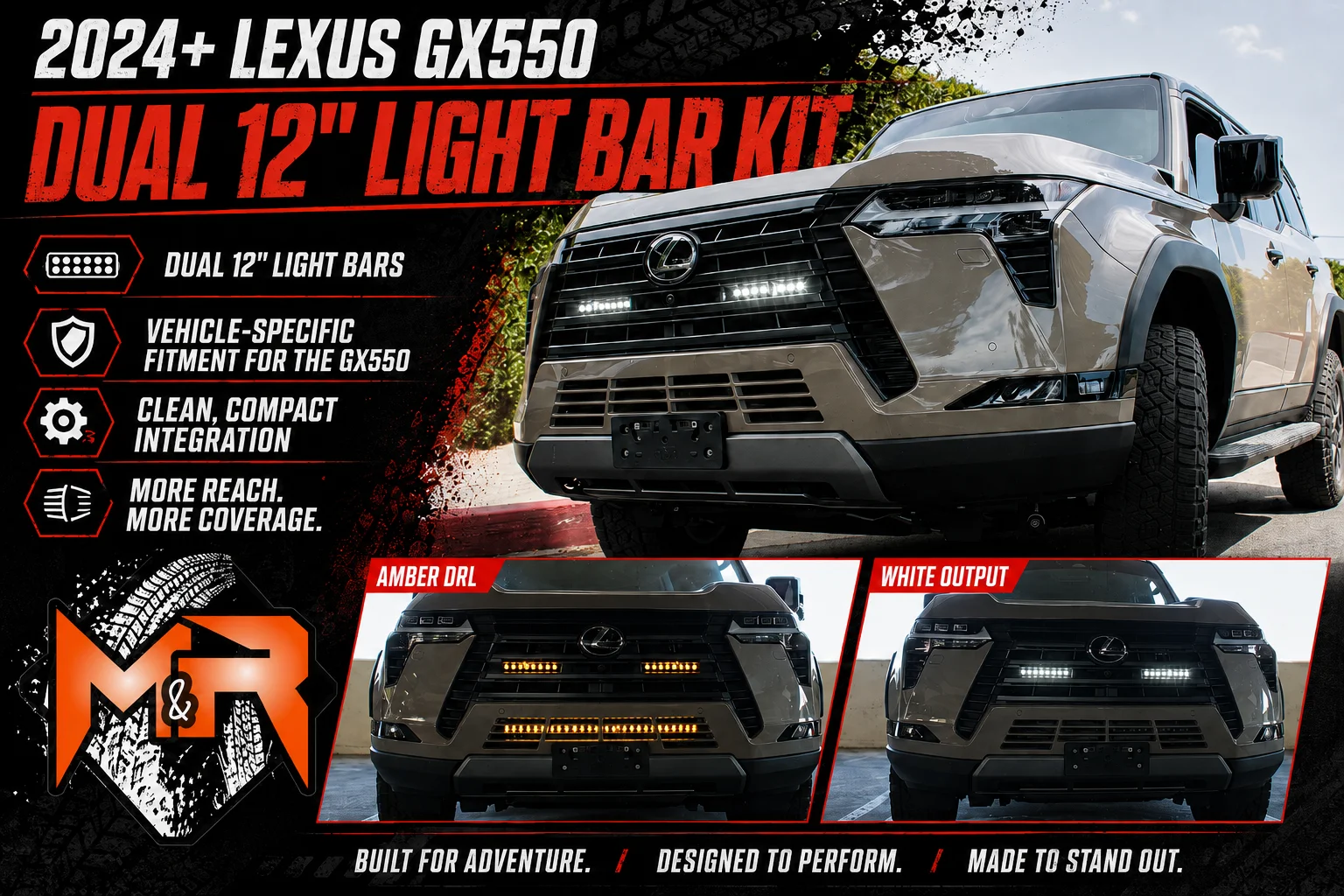 Lexus GX550 Dual Light Bar Kit Ad.webp