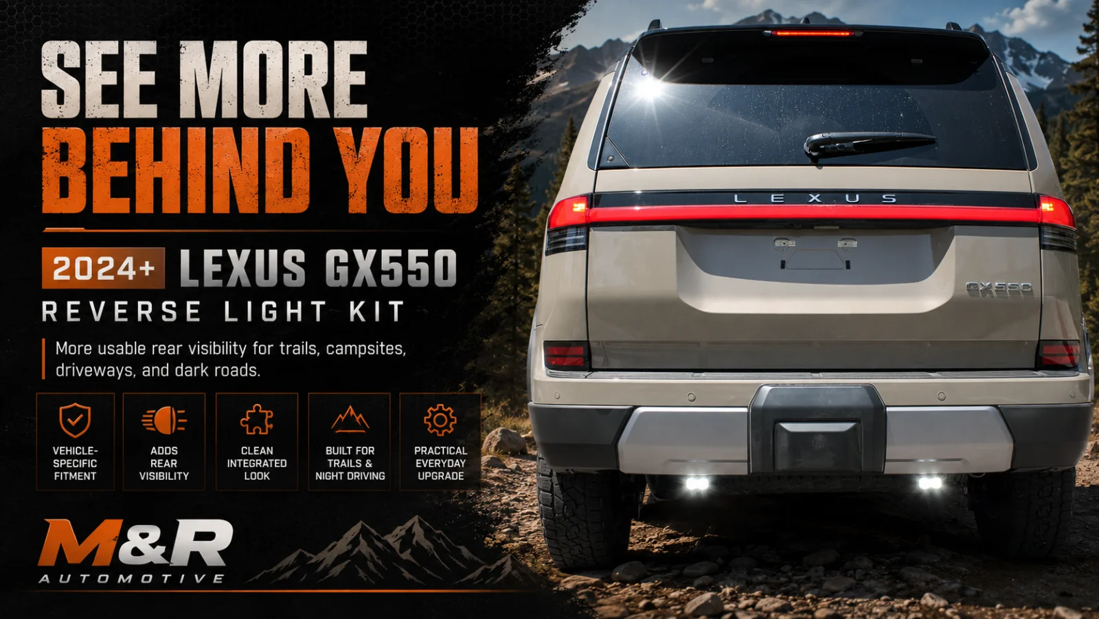 Lexus GX550 Trail-Ready Reverse Light Kit  .webp